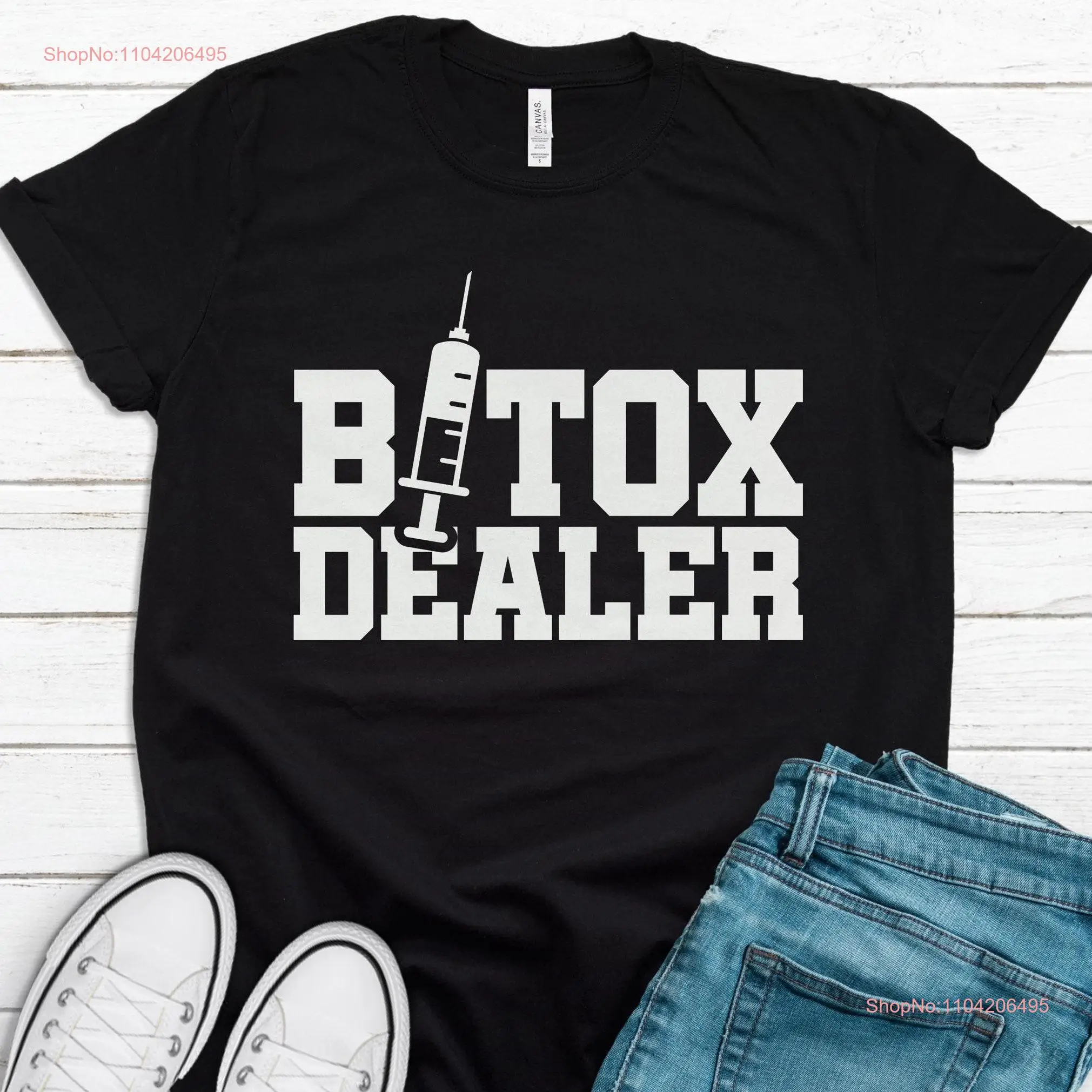 Botox T Shirt CosmetologisT Plastic Surgeon Nurse Cosmetic Surgery Dermatologist T1373 long or short sleeves