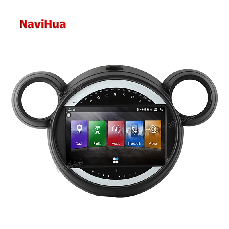 

Автомагнитола NAVIHUA Android для BMW MINI Cooper, мультимедийный автомобильный DVD-плеер, сенсорный экран, GPS-навигация, монитор головного устройства