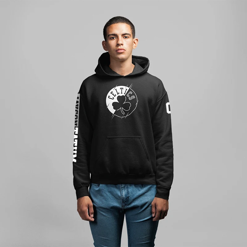 

Оригинальная толстовка DPOY Celtic Tatum Walker Baskeall с капюшоном, весенняя тонкая мужская толстовка свободного кроя, повседневная спортивная одежда