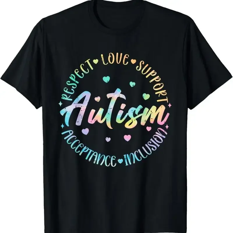 Tie Dye Respect Love Support Acceptance Autism Awareness T Shirt