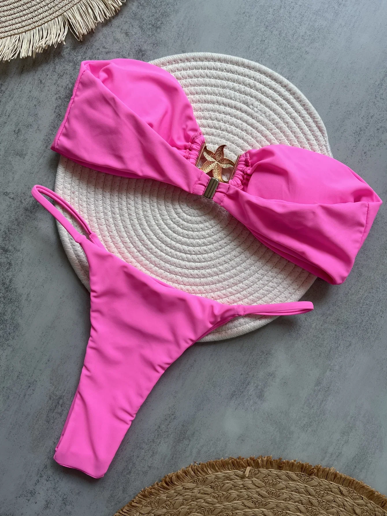Micro Bikini 2025 Sexy Women Swimsuit Push Up Swimwear Sexy Bikini Set Brazilian Biquini Female Swimming Suit Starfish Beachwear