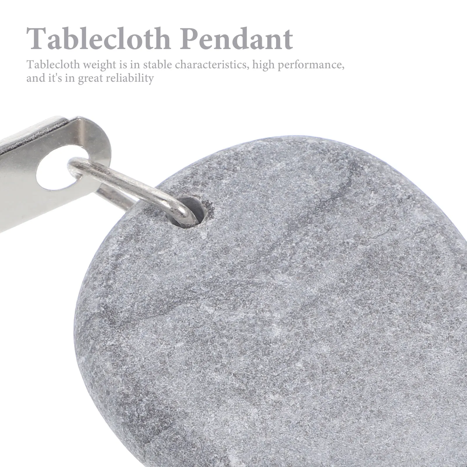 

4pcs Tablecloth Weights Clamps Clips Drop Shape Marble Pendant 35x45mm White Reusable Outdoor Home Party Buffet
