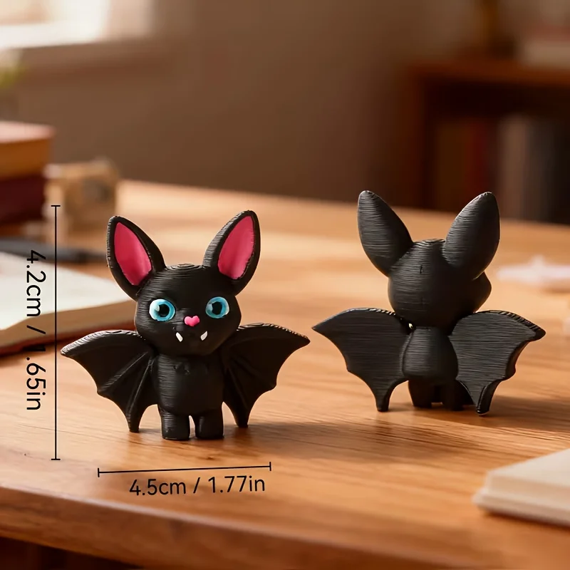 1 Piece of Upside-Down Bat Statue Car Decoration, Suitable for Home Desktop Decoration and Office Desktop Display