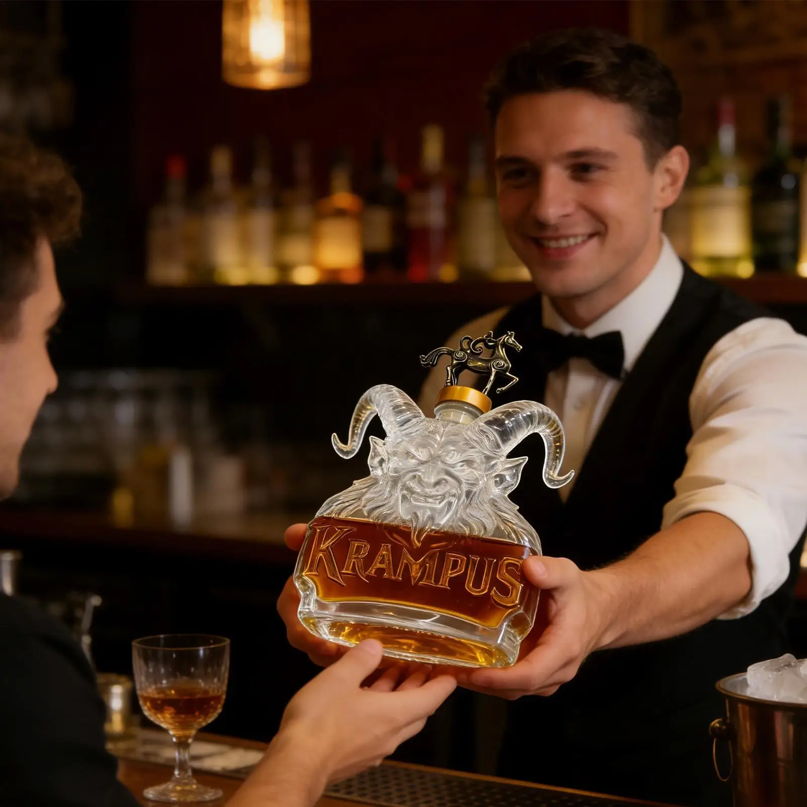 

Кувшин для виски 320 мл, стеклянный графин для напитков, бутылка для виски для семейных встреч, свадеб, вечеринок, ресторанов, барбекю