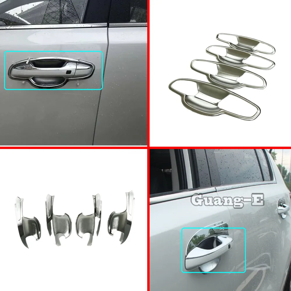 

Car Styling Detector Trims ABS Chrome External Door Bowl Stick Lamp Frame Handrail Armrest For Kia Sportage KX5 2016 2017 2018