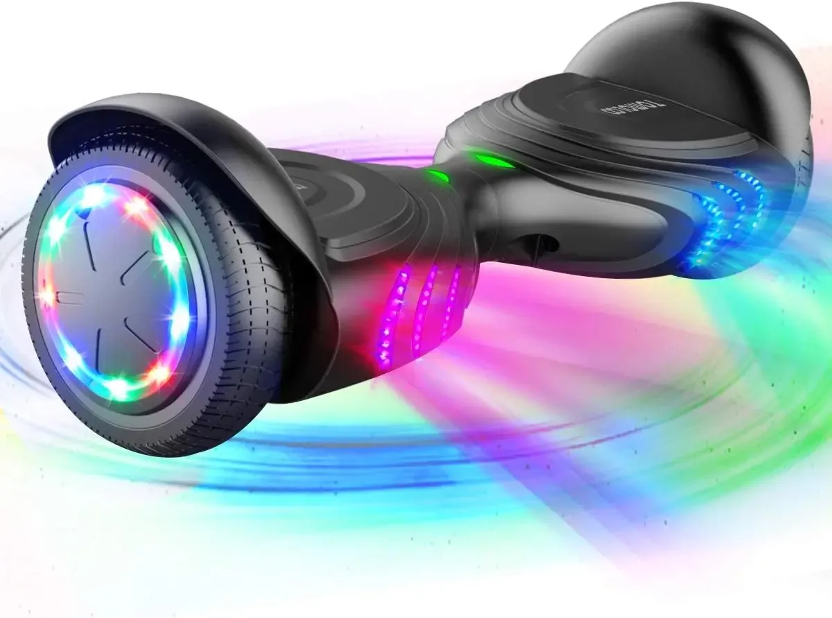 Music-Rhythmed Hoverboard for Kids and Adult Two-Wheel Self-Balancing Scooter- UL2272 Certificated with Music Speaker- C