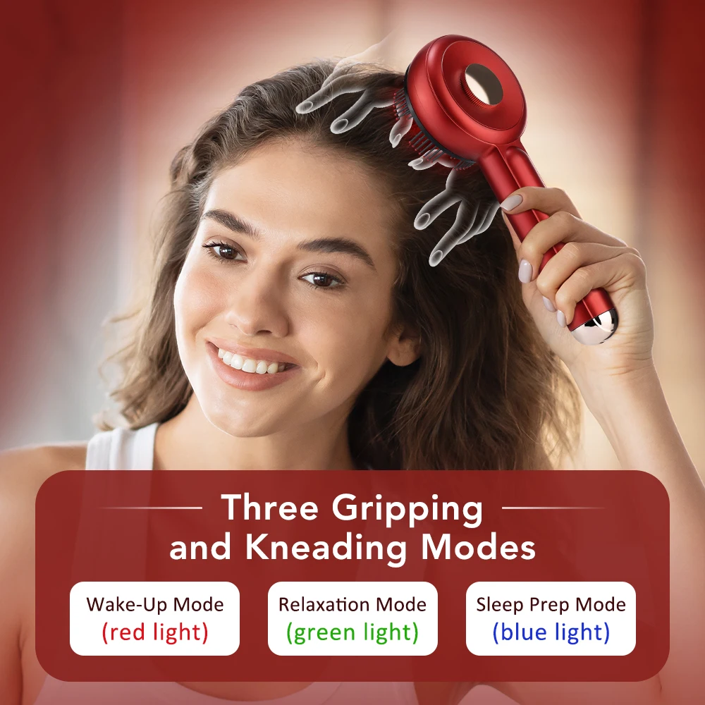 

Electric Head Kneading Massage Comb Scalp Relax Massager Anti-Hair Loss Hair Care Hairbrush Essence Oil Nourishes Scalp Brush