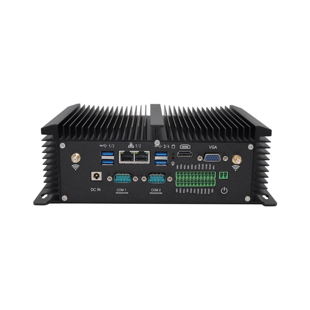 EGLOBAL Core i7-8550U промышленный мини-ПК 2 DDR4 RAM MSATA SSD SATA HDD VGA HD двойной дисплей Dual LAN 2 COM 1 GPIO Win 10