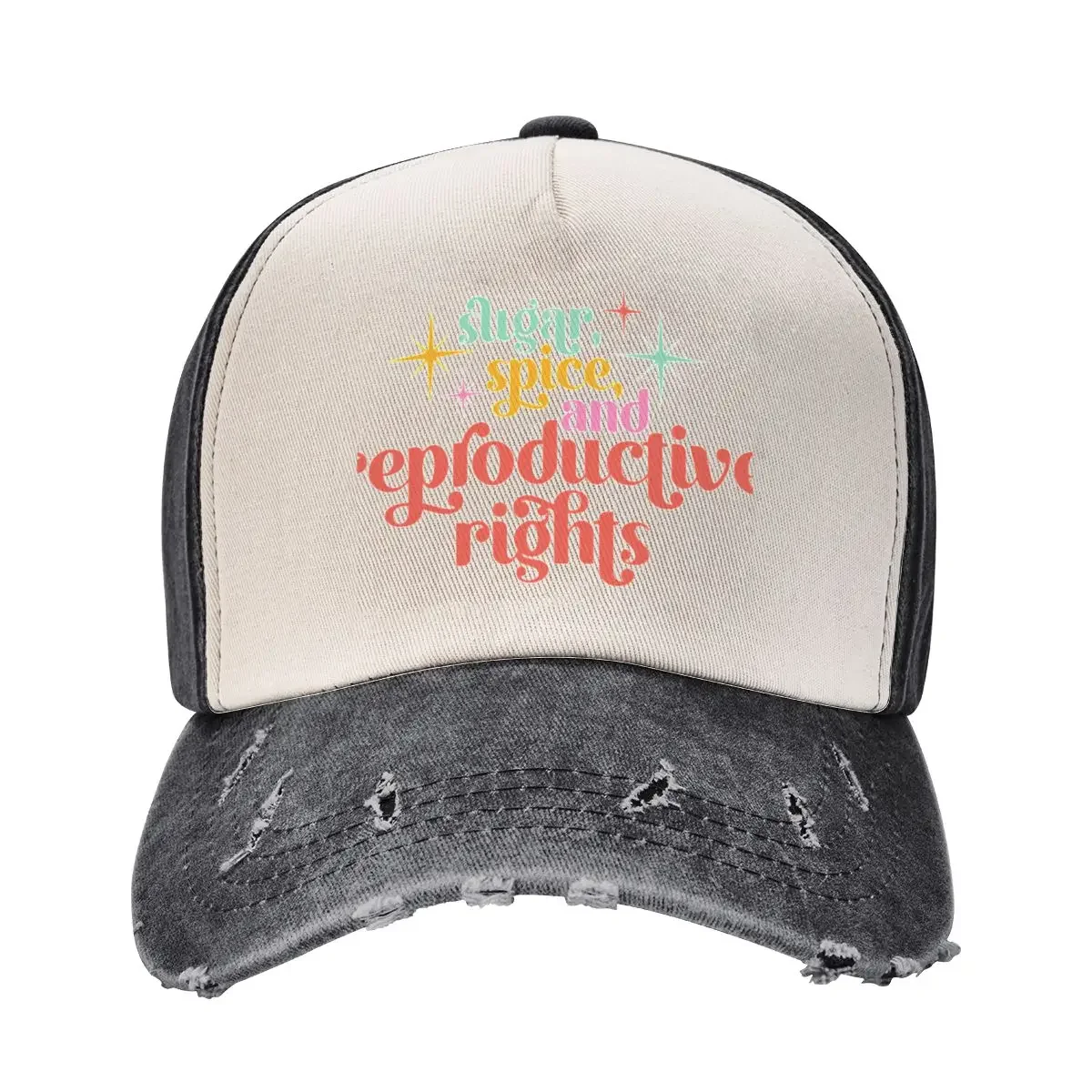 Sugar, Spice, and Reproductive Rights Baseball Cap Christmas Hat Wild Ball Hat Snap Back Hat Women's Hats Men's