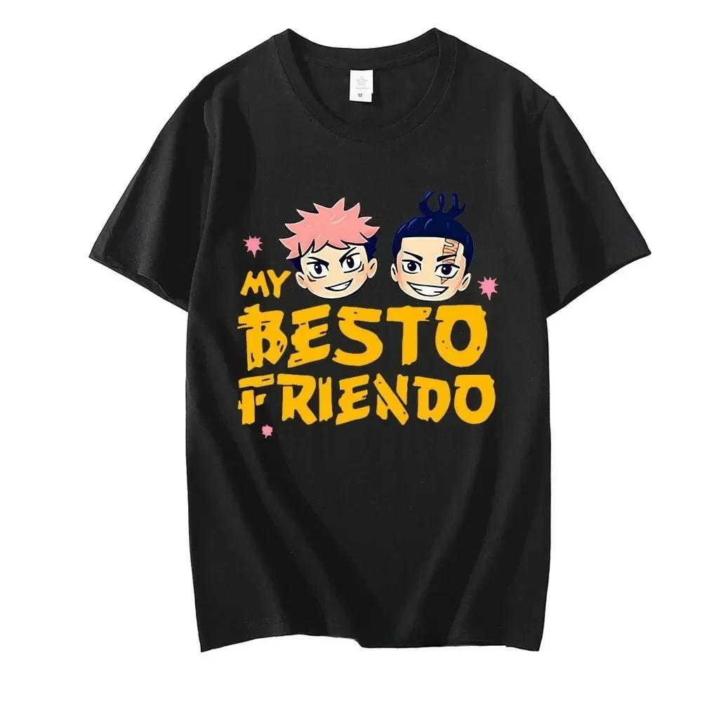 Zomer 00 Katoen heren T-shirts Anime Jujutsu Kaisen Ryomen Loose Fit ort Sve Gedrukt Casual Top voor Mannen