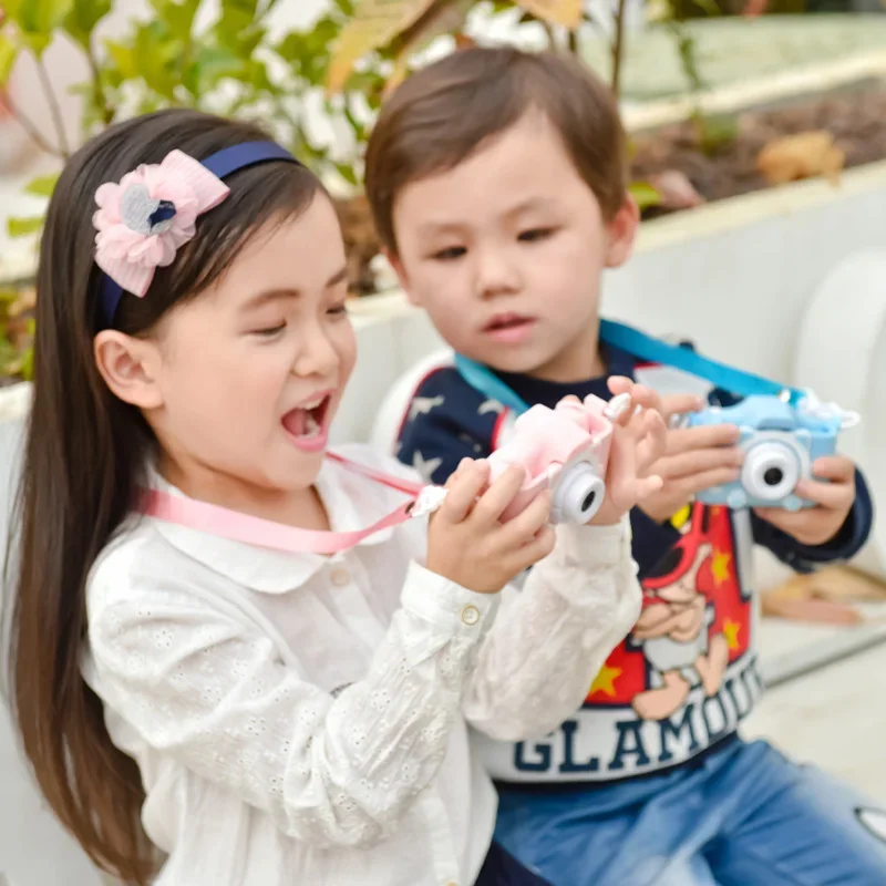 كاميرا قطة رقمية لطيفة للأطفال صغيرة مع بطاقة TF بسعة 32 جيجابايت عالية الدقة وp 2 بوصة ألعاب تعليمية صور كاميرا IPS شاشة هدايا عيد ميلاد