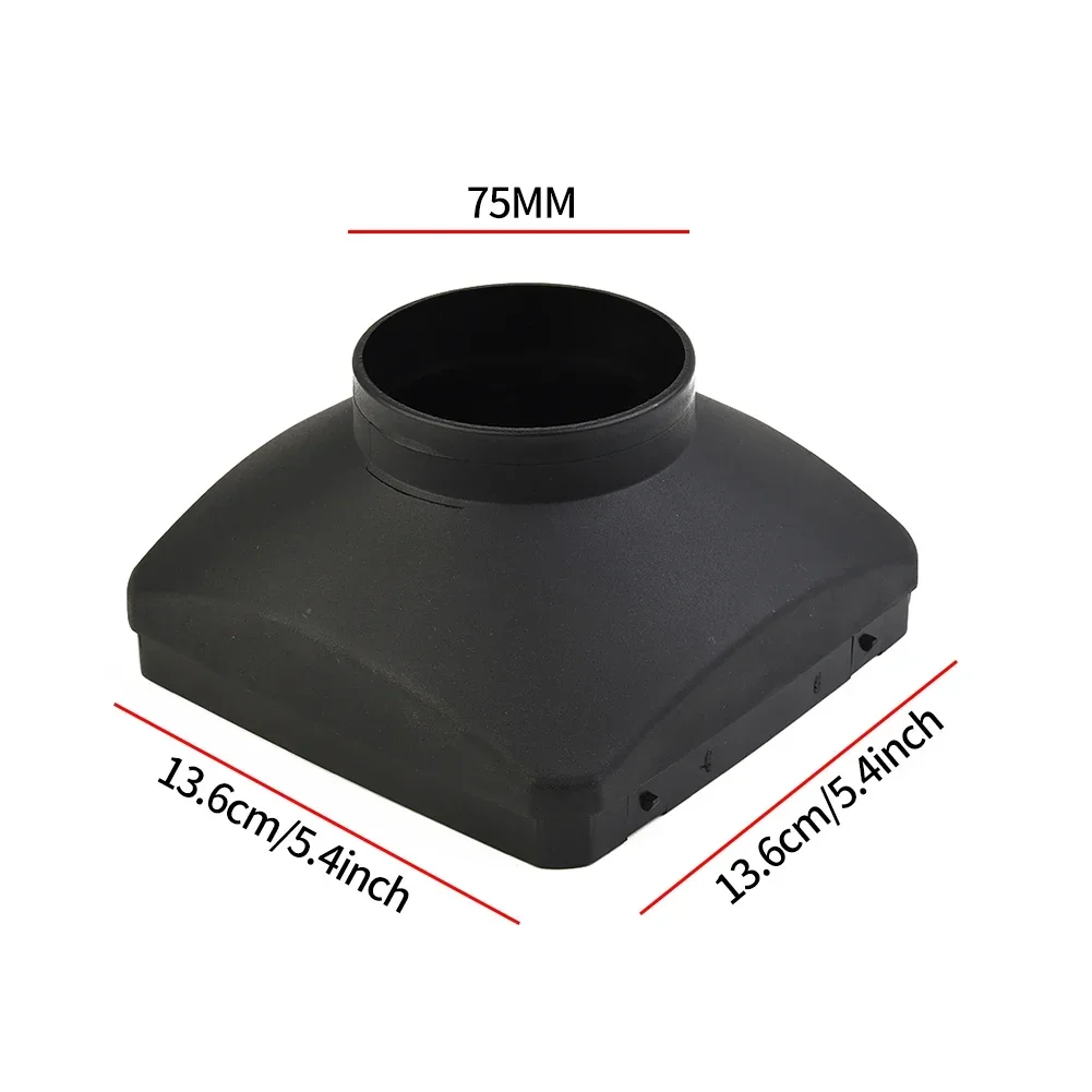 

Protect Your Truck Heater from Deformation with this 75mm Black Single Hole Outlet Cover, Flame Retardant Material Inside