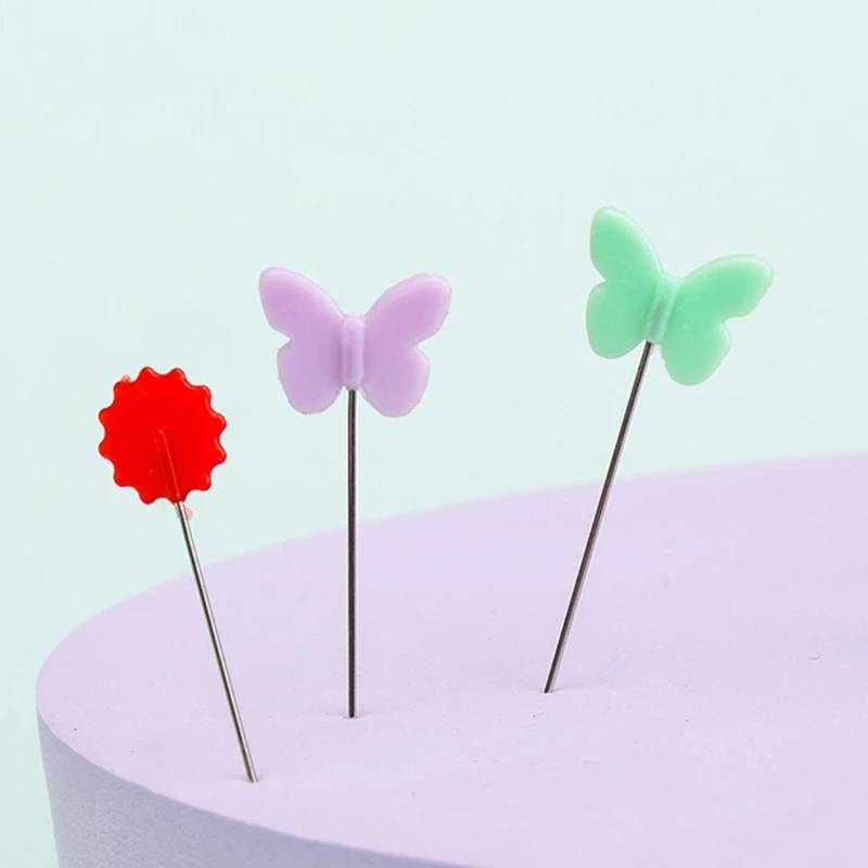 2 Set Hedgehog Pin Cushion Sewing Pins Fixed Position Needle Flower Head Pins Dressmaking Pins Straight Pins