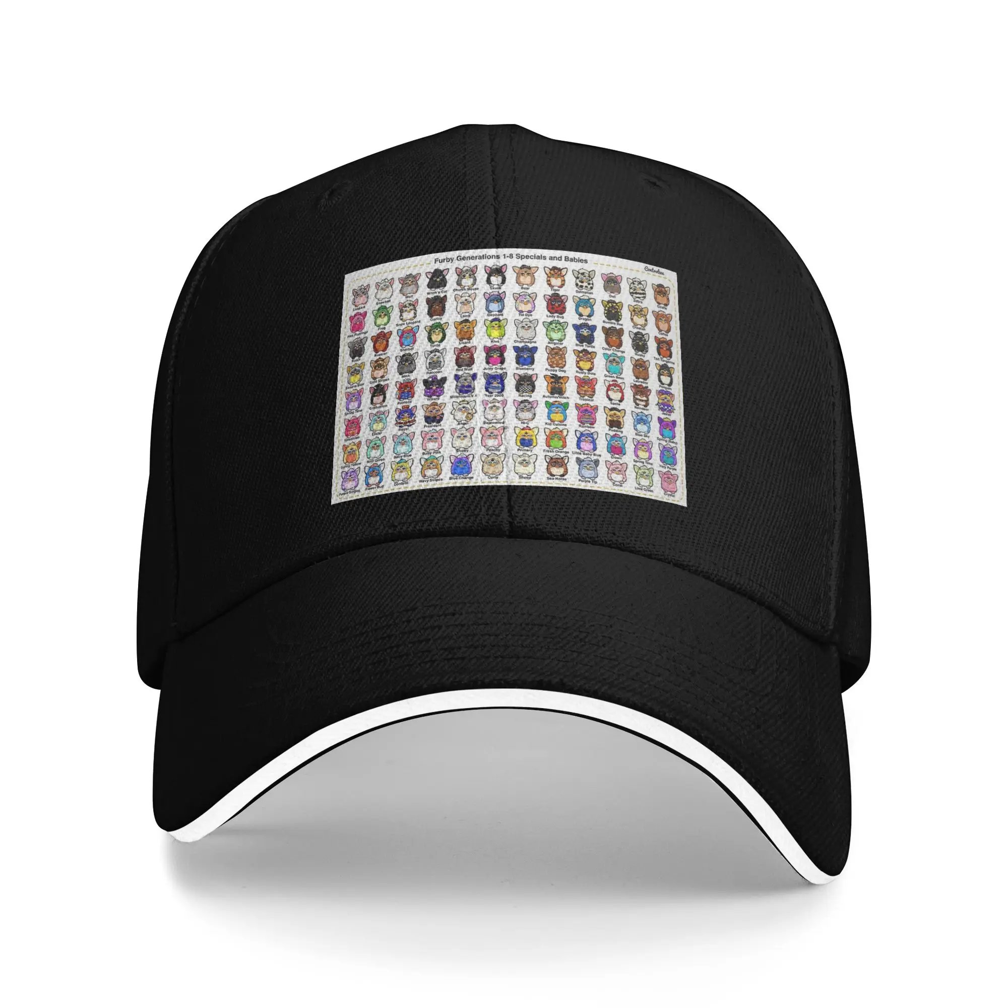 Furby Collection Cap Fashion Casual Baseball Caps Adjustable Hat Hip Hop Summer Unisex Baseball Hats Customizable Polychromatic