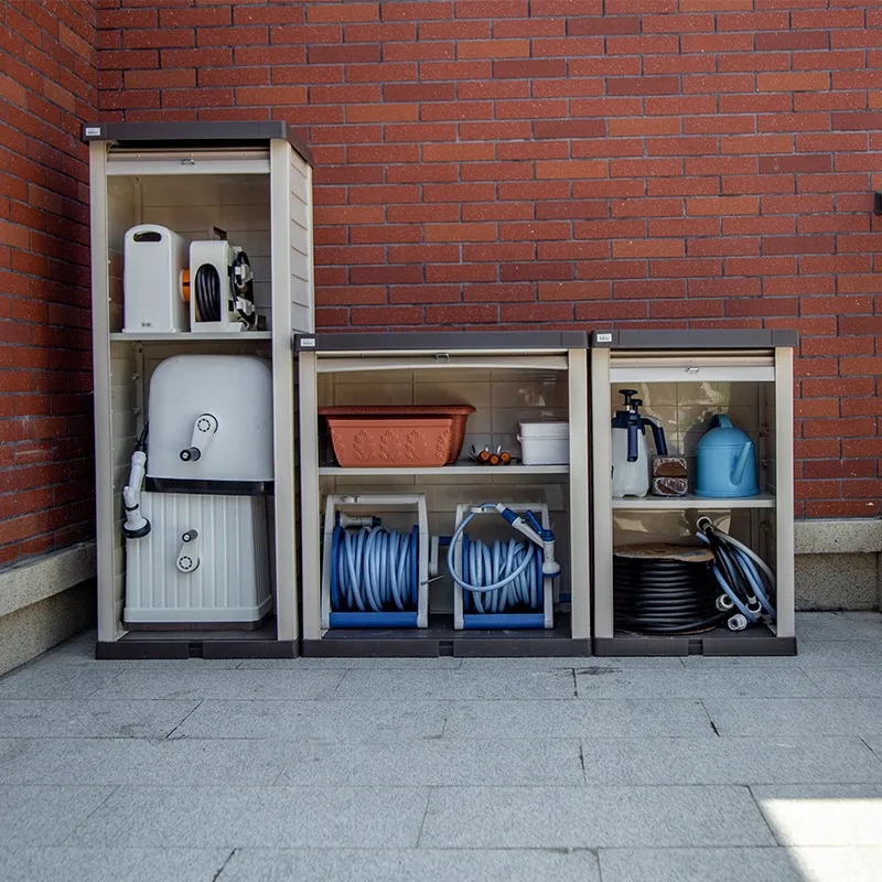 Балконный уличный шкафчик, бытовой водонепроницаемый ящик для хранения инструментов для сада и гаража на колесах