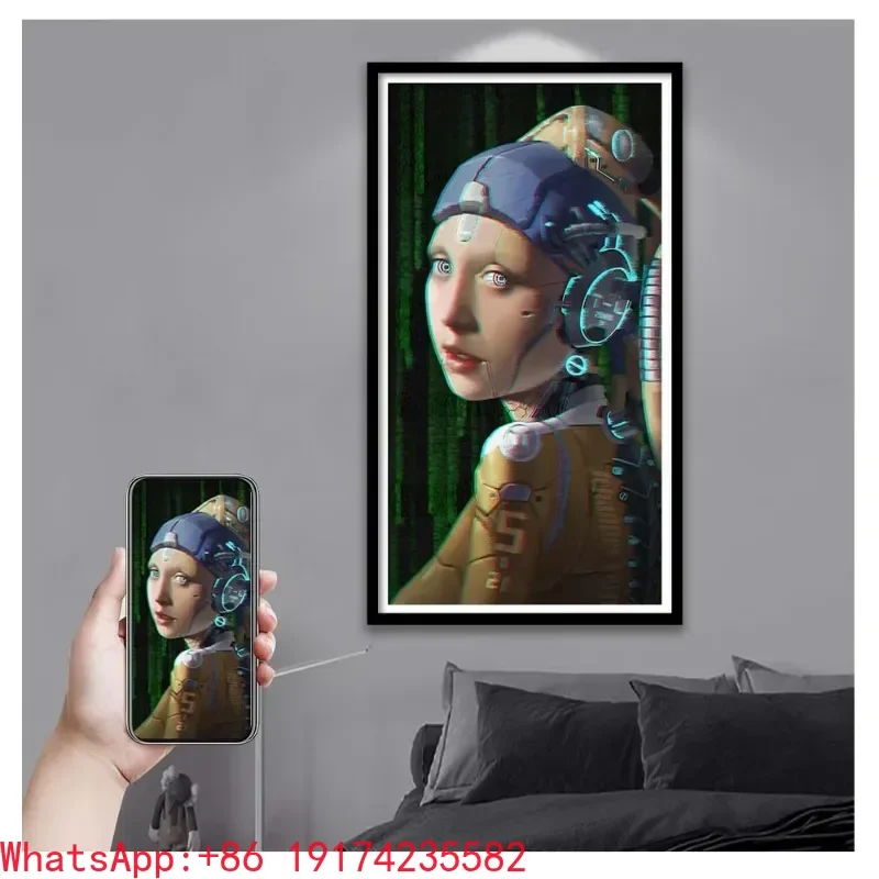 Nft Digital Art Screen Endnote Download Smart Picture Display Video Large Digital Photo Frame 32Inch for Art