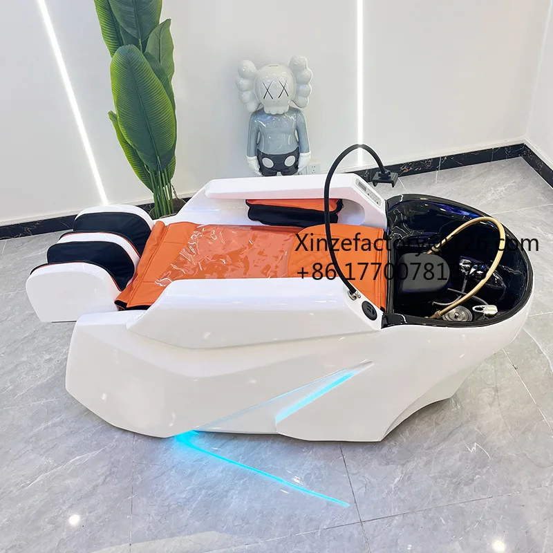 

Factory Direct 2026 Top Rated Automatic Intelligent Electric Massage Shampoo Bed Hair Salon Special Ceramic Basin Shampoo Flush