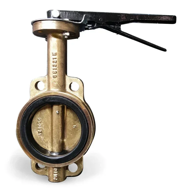 

Chinese supplier DIN PN10 PN16 4inch 6inch 8 inch epdm seat brass disc body brass wafer butterfly valve