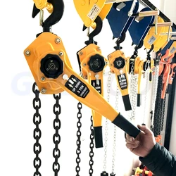 0.75T/1T/1.5T/2T Hand Wrench Manganese Steel Hook Hand Chain Hoist Crane Wire Tensioner Tensioner Manual Traction Lifting Tool