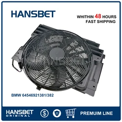 Radiator Cooling Fan 64546921381,64546921940 Fits BMW X5 E53 3.0i 4.4i 4.6is 4.8is M62 N62 350W 2000-2007 HANSBET