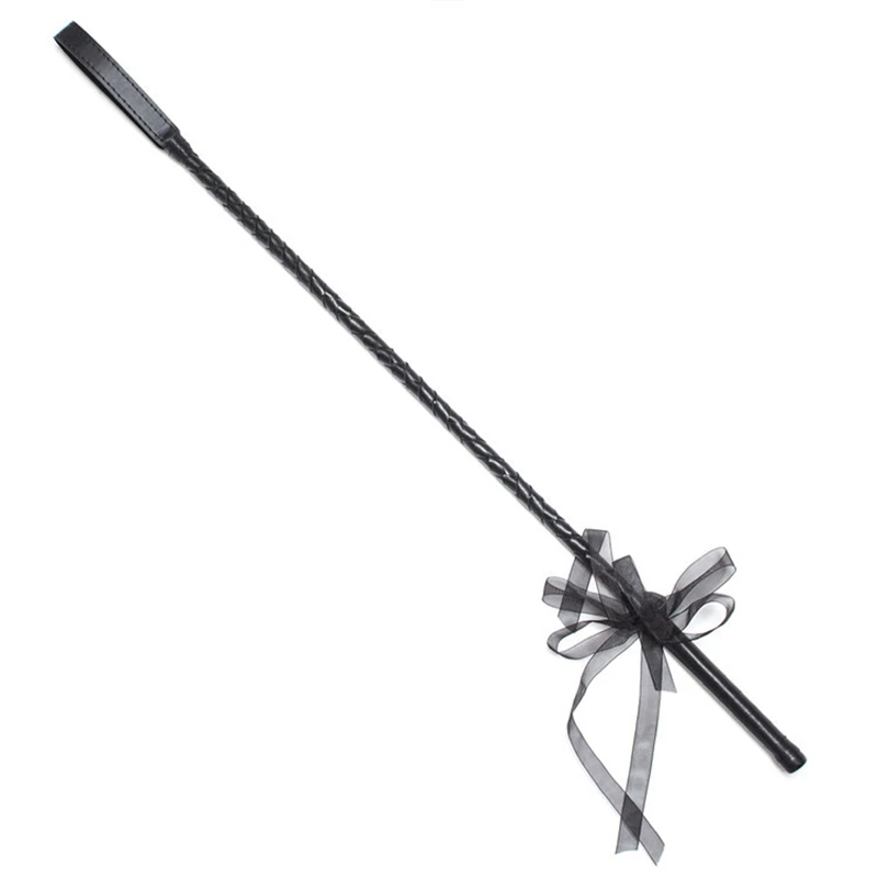 70CM Riding Crop Corium Horse Whip with Silk Bow PU Leather Premium Quality Crops Equestrianism Horse Crop