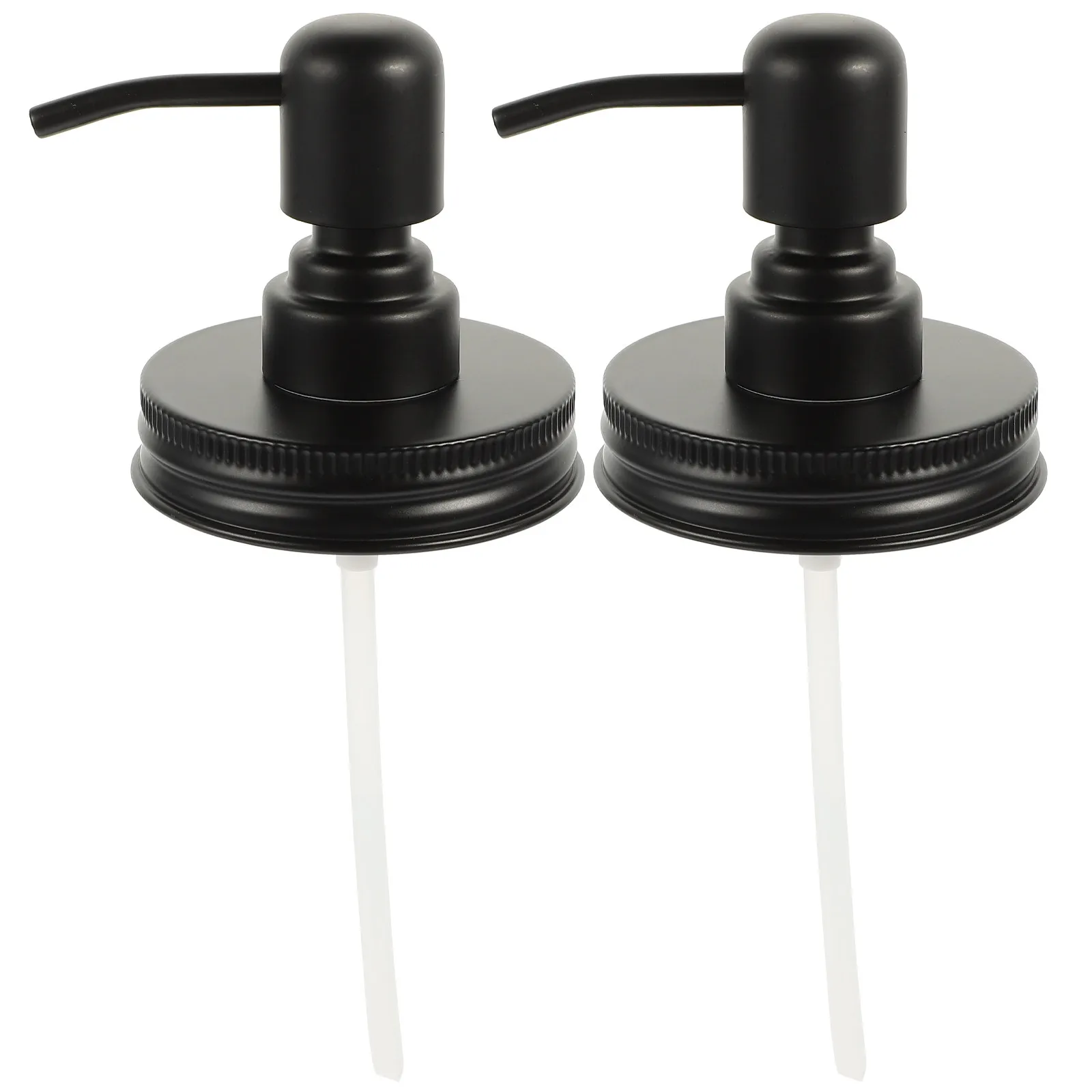 2Pcs Heavy Duty Metal Dispenser Pump Lid for Bathroom Shower Canning - Wear Resistant Corrosion Proof Sturdy Smooth Edge Lotion
