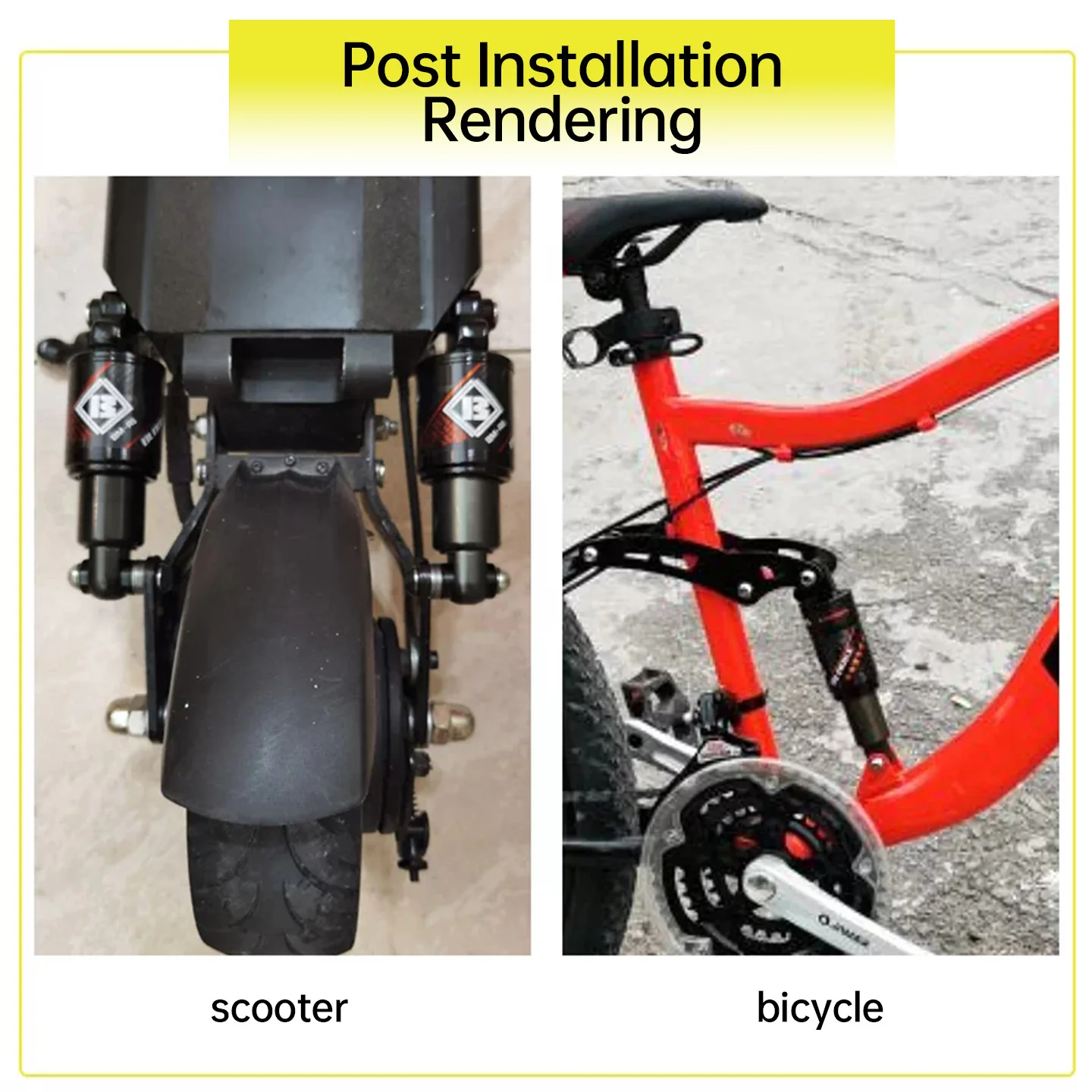 BLOOKE R5 Hydraulic Rear Shock Mid-Mount Oil Spring Suspension System for E-Bikes And Scooters