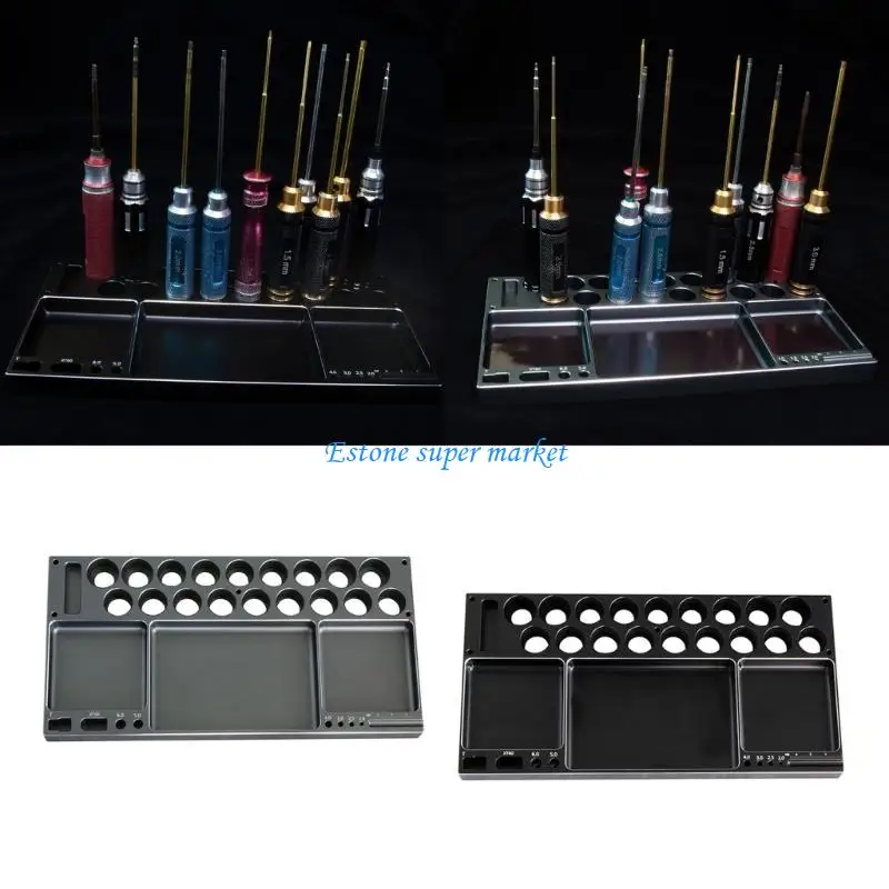 

090B RCModel Screwdriver Repair Tool Kits Holder Metal Tray Nut Screw Rack for Screws Maintenace Tools Store Organizing