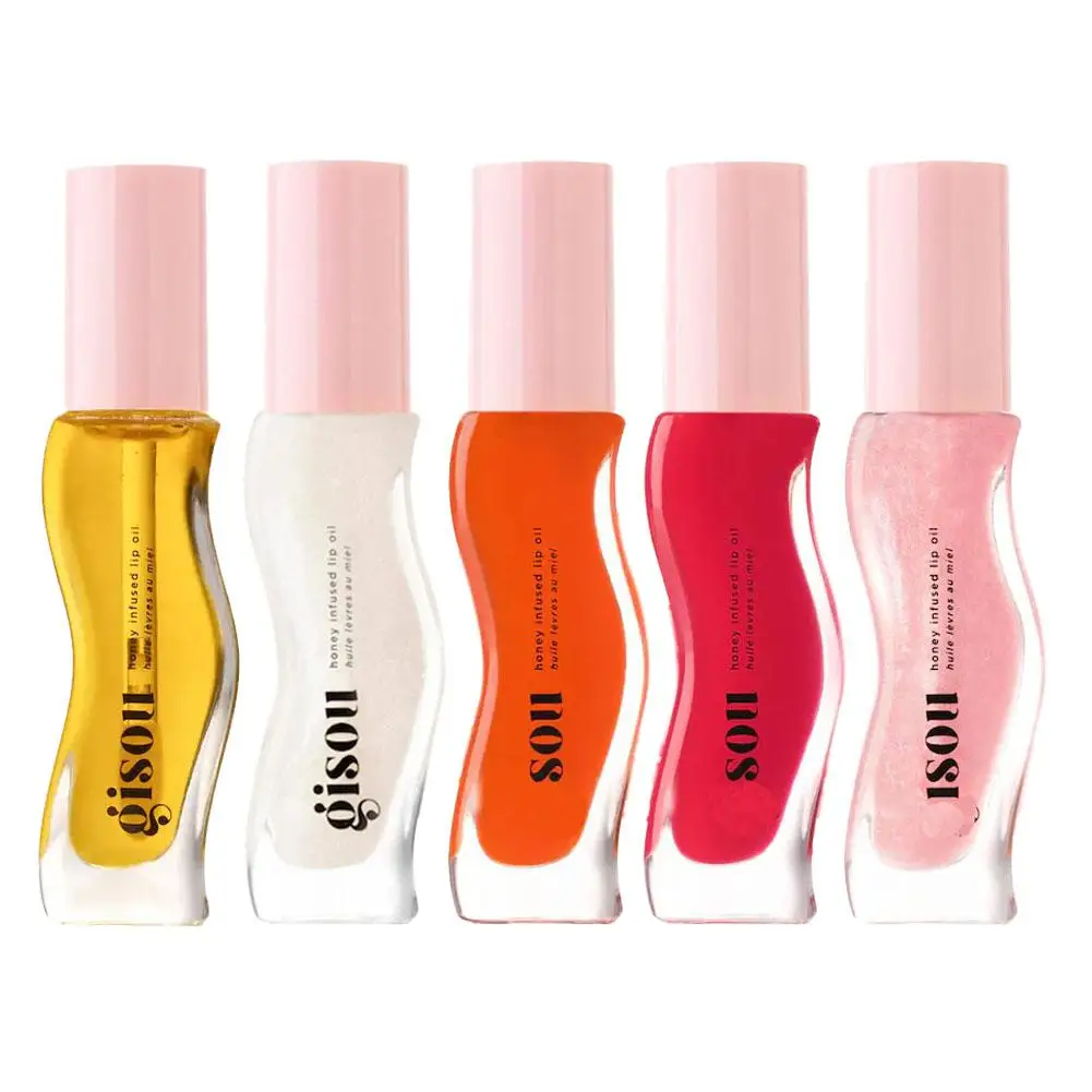 5 Colors 3ml Honey Infused Hydrating Lip Oil Long Lasting Liquid Lip Gloss Moisturizing Temperature Makeup Cosmetics