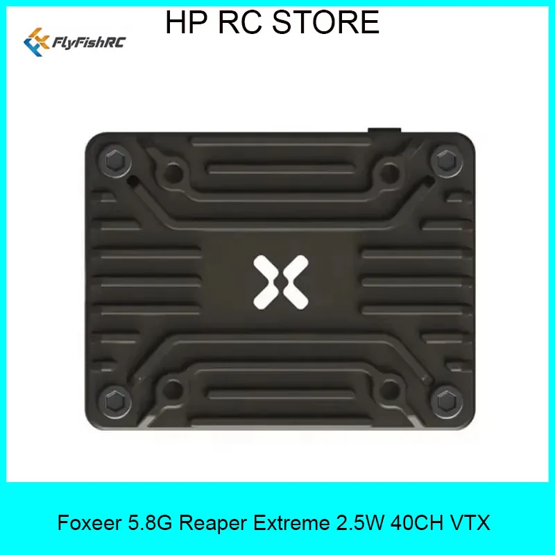 Foxeer Reaper Extreme 2,5 Вт VTX 5,8G 72CH Pitmode 2500 мВт Встроенный микрофон с ЧПУ Теплоотводящий корпус 2-8S 20X20 мм для FPV дальнего действия