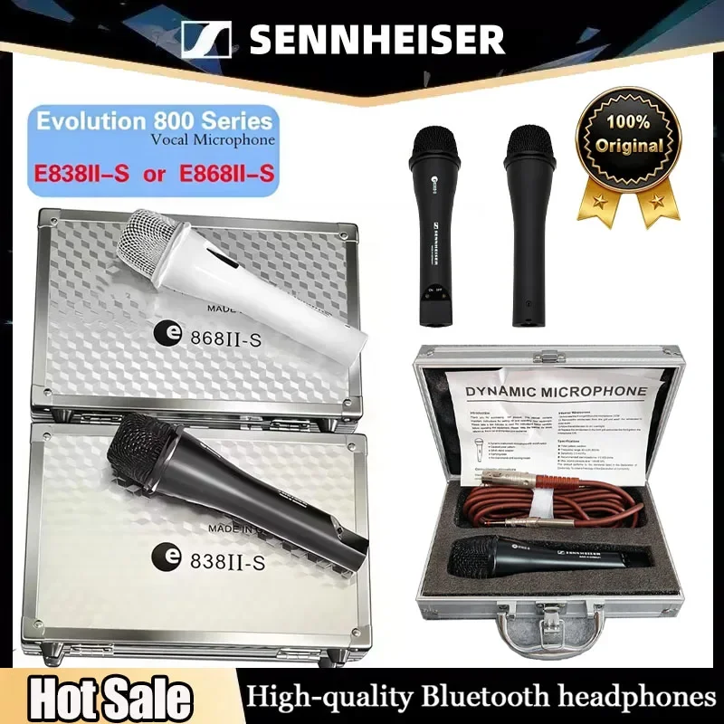 

Профессиональный динамический микрофон Sennheiser E868II-S/E868II-S для живых выступлений, трансляций, пения и конференций (проводной)