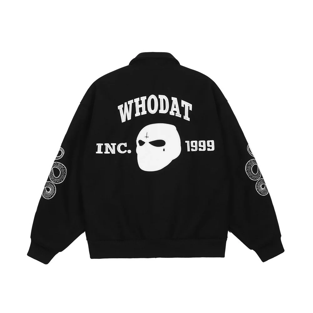 Streetwear Baseball Jacket Mens Vintage Snake Letter Embroidery Bomber Hip Hop Harajuku Style Varsity s