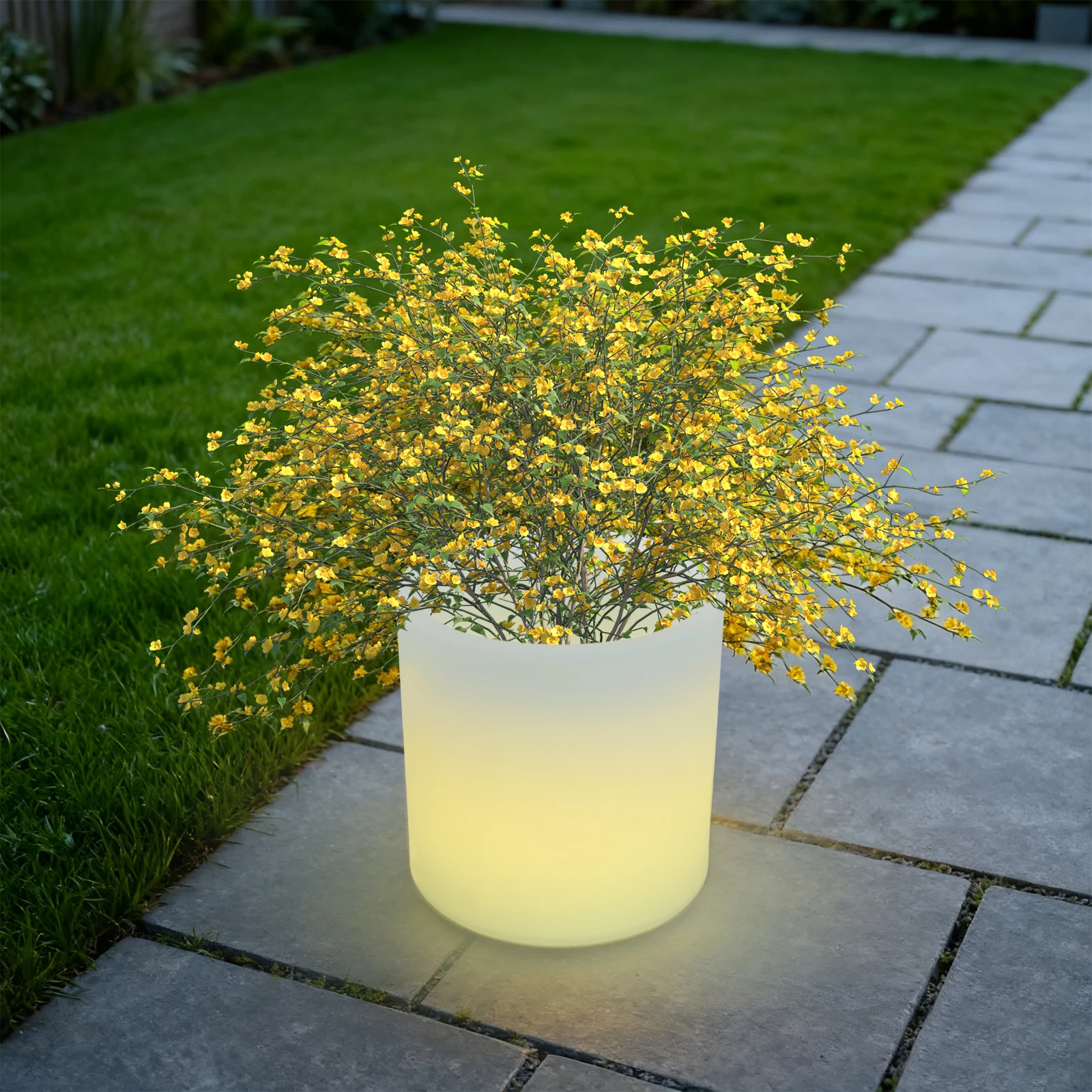 

Светодиодный светильник для цветочного горшка с пультом ДУ, 16 цветов, регулируемая яркость, для сада, веранды, вечеринок на открытом воздухе