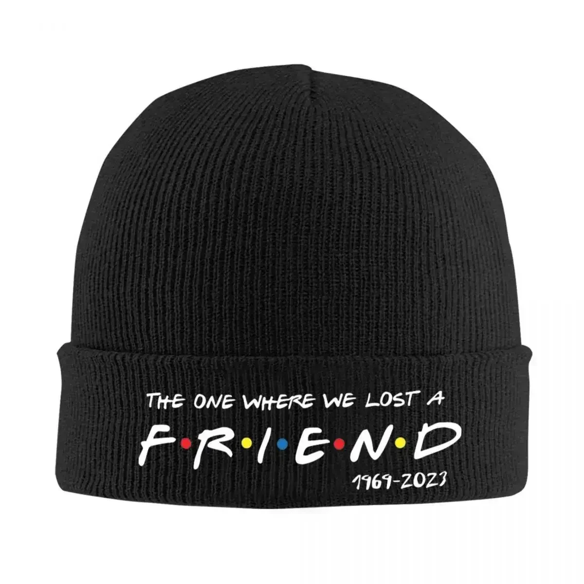 RIP Chandler Bing Matthew Perry Knitted Hat Beanies Winter Hat Warm The One Where We Lost A Friend Cap For Men Women Gifts