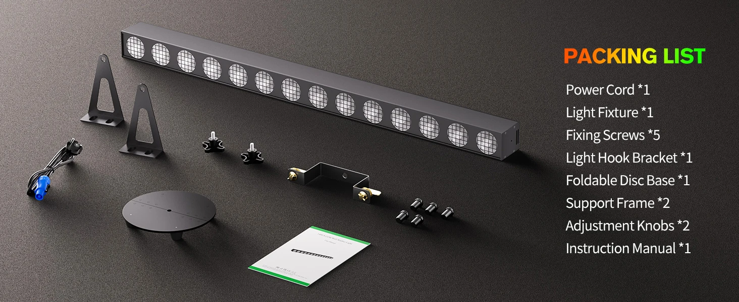 Yiflamefly 150W Wandfluter 14x20W RGBW COB LED Bühnenlicht DMX Pixel-Steuerung Hintergrundbeleuchtung für Hochzeit Party Bar KTV Club – Detail 8