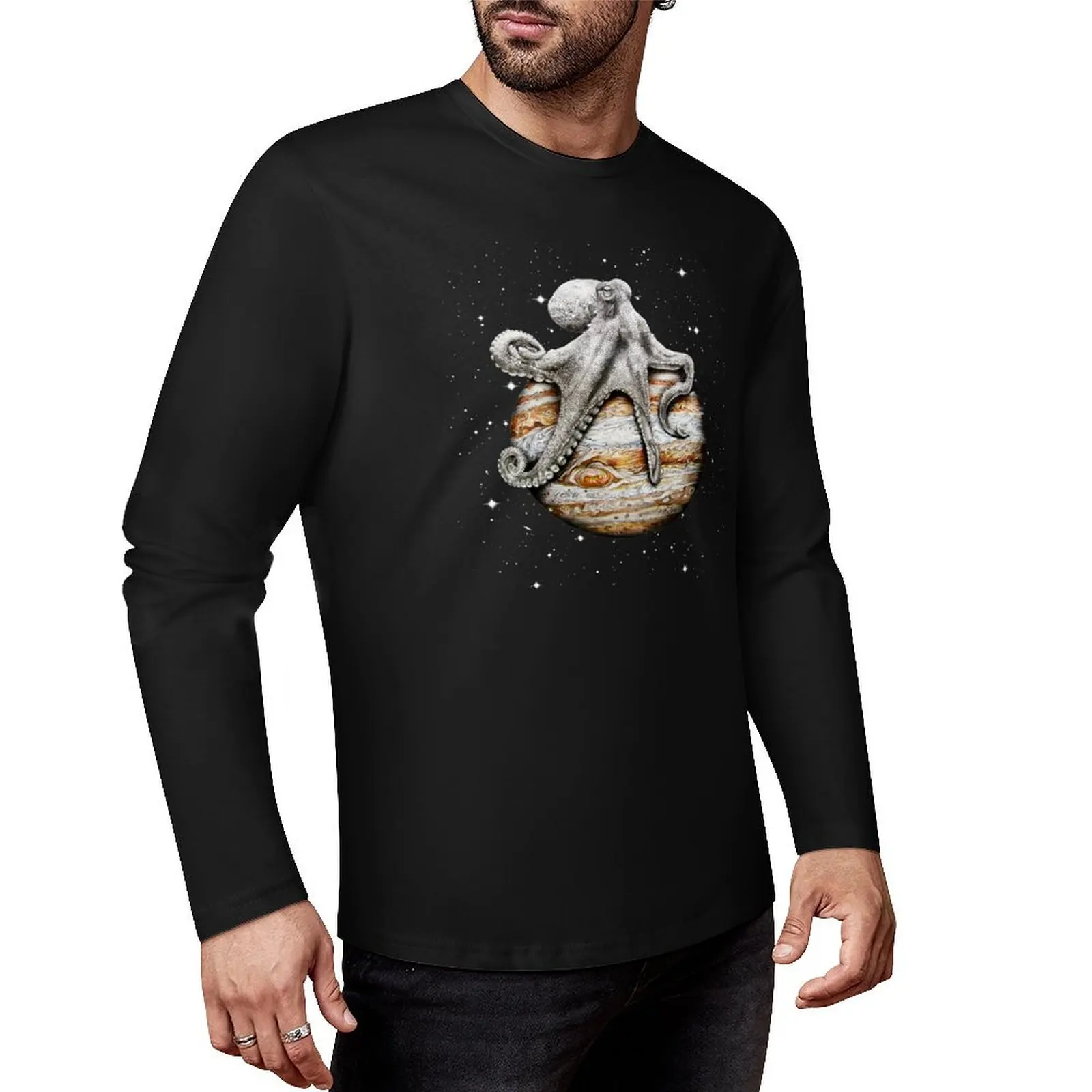 Celestial Cephalopod Long T-Shirt t shirt man new edition t shirt designer t shirt men