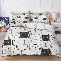 Bedding Set 100% Polyester 3-Piece Set 1 Quilt Cover Home Cartoon Cute Duvet Cover Set Bedding Suitable For Children And Adults