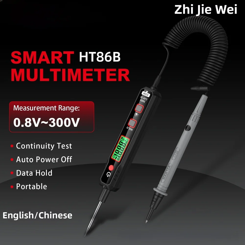 Smart Pen Multimeter, Automotive Voltage Tester, Digital Voltage Detector Automatically Recognizes Signals For AC/DC Voltage