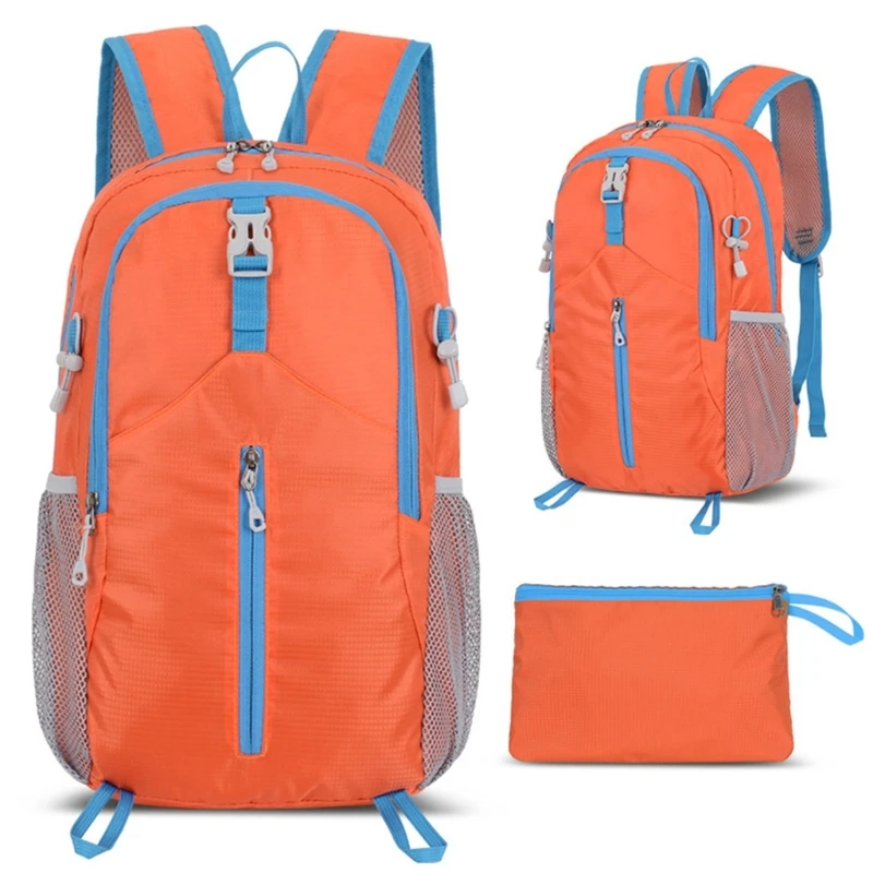 E74B Small Backpack Foldable Backpack School Backpack Hiking Backpack Travel Backpack Casual Daypacks for Outdoor Sports