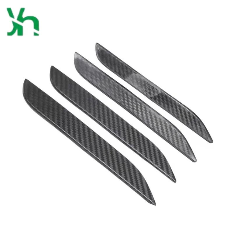 Яркая дверная ручка из углеродного волокна, внешняя дверная ручка для Tesla MODEL S 2016-2023, декоративный комплект кузова