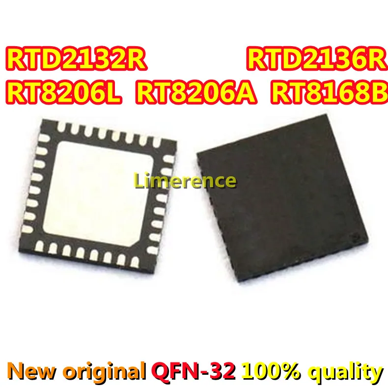 5PCS RT8206L RTD2132R RTD2136R RT8168B RT8206A QFN