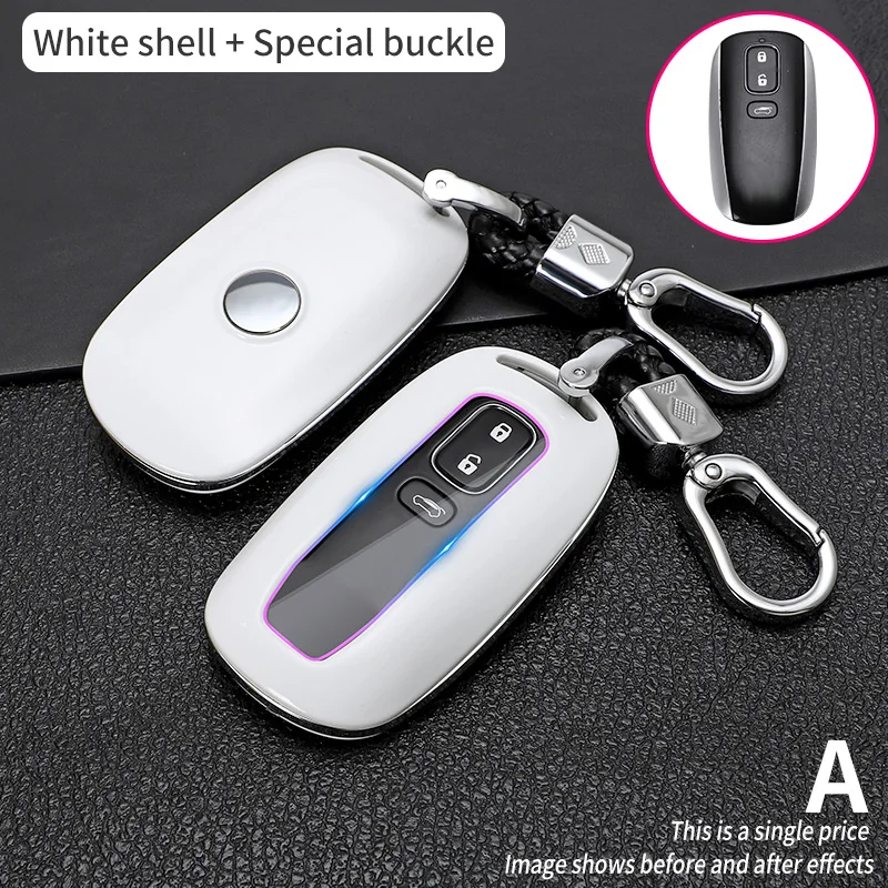 

1PCS Premium Luxgen Style A Car Key Shell-Ultimate Protection with Carbon Fiber Texture Durable and All-Inclusive Stylish Design