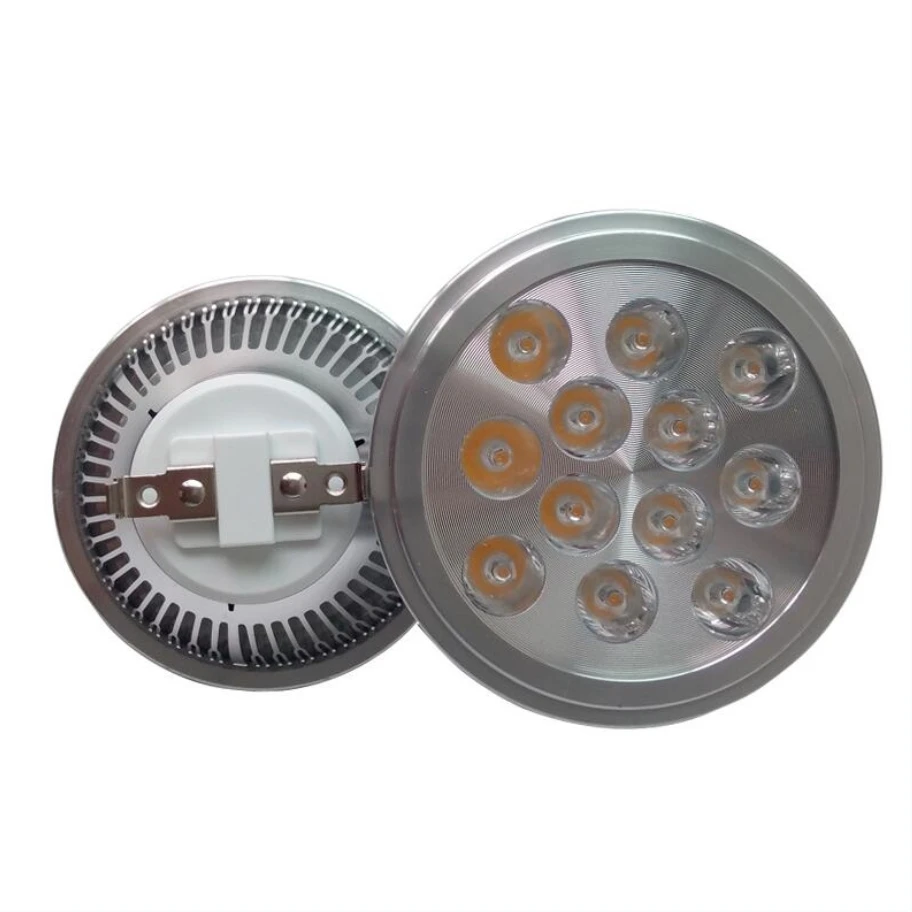 Aluminiowa dioda LED AR111 7W 9W 12W G53 podstawa QR111 220-240V reflektor LED G53 GU10 żarówki LED reflektor