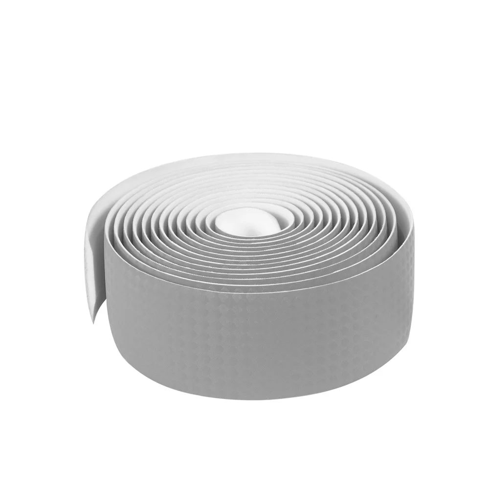 

1 set Carbon Fiber Handlebar Tape Shock-Absorbant Nonslip Wrapping Belt For Mountain Road Bike Silver With End Plugs