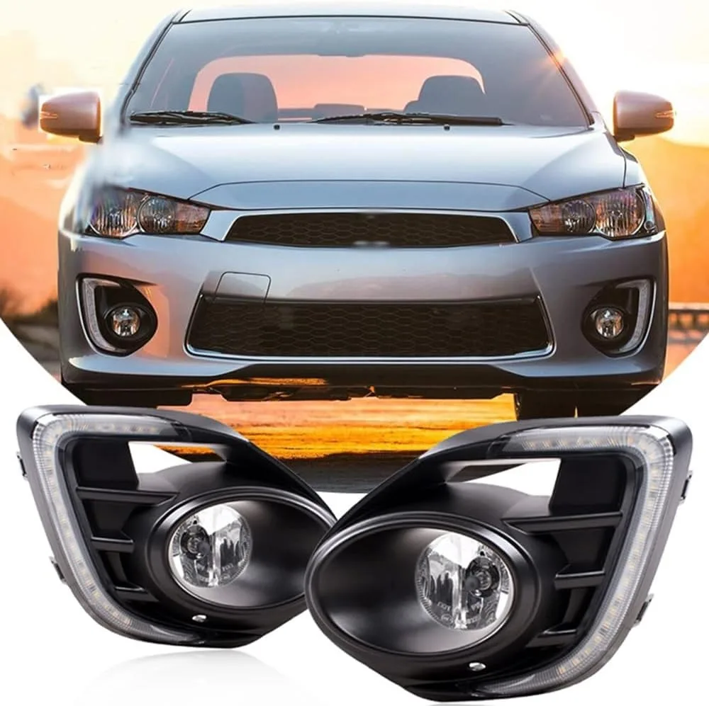 

MB985L For Mitsubishi Lancer 2016-2018 Front Bumper Fog Light Fog Lamps Foglamp DRL Daytime Running Light MB985L