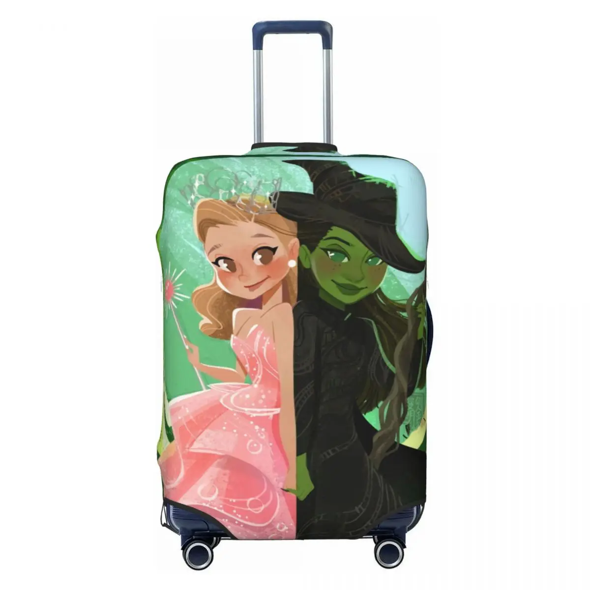 

Wicked For Good Glinda And Elphaba Suitcase Cover Flight Elastic Luggage Accesories Travel Protection