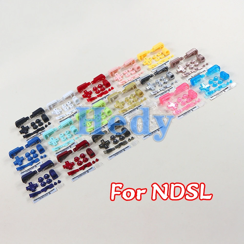 2sets Replacement A B X Y L R D Pad Cross Button Full Button Set For DS Lite NDSL Buttons For Nintend DS Lite For NDSL Console