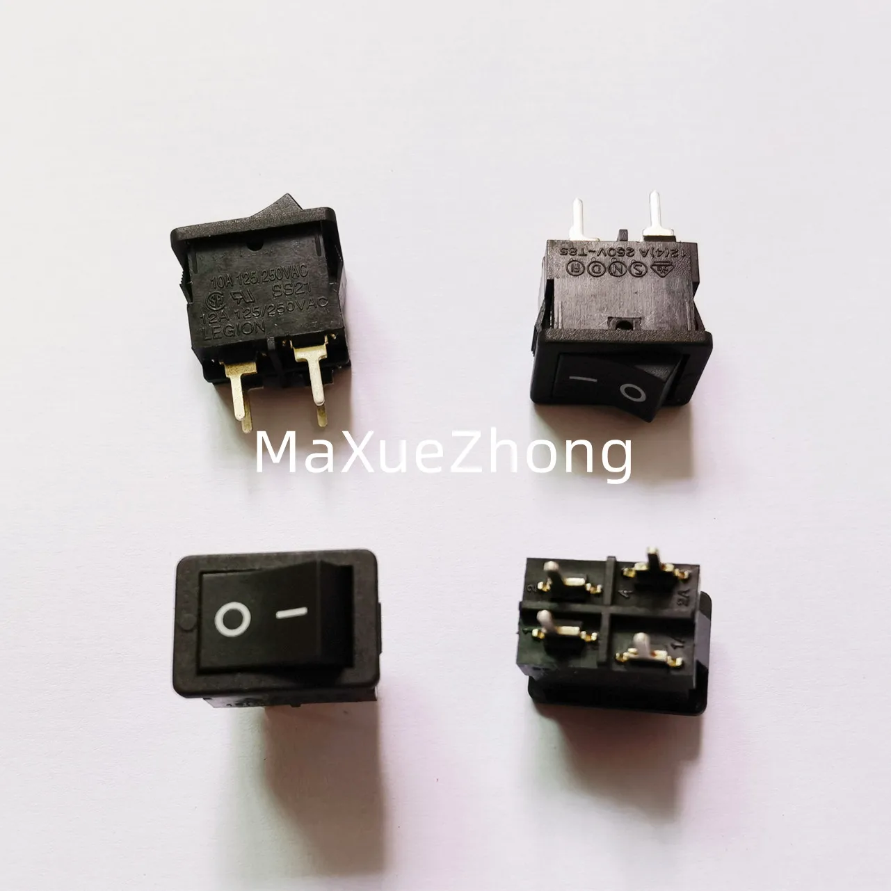 

Original new 100% super current 12A250V SS21 rocker switch 4pin 2gear