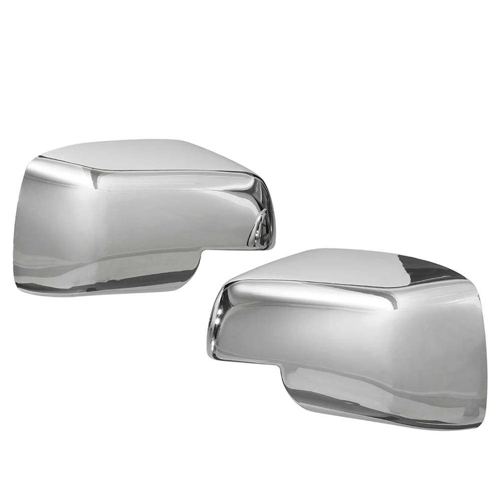 

1Pair Full Chrome Wing Side Mirror Covers Caps for Land Rover Discovery 3 Range Sport Freelander 2 2004-2009