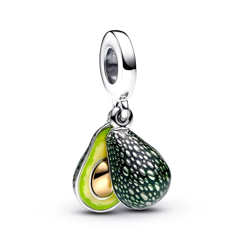 2024 New in Favorite Avocado Charms Beads Fits 3mm Original Bracelet 925 Silver Women Necklace DIY Charms Fine Jewelry Gifts